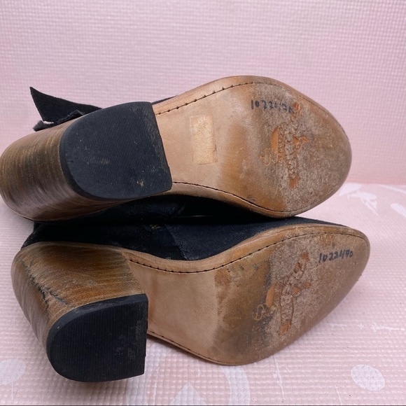 Freebird Leather Riot Black Distressed Boots Rare - Picture 6 of 6